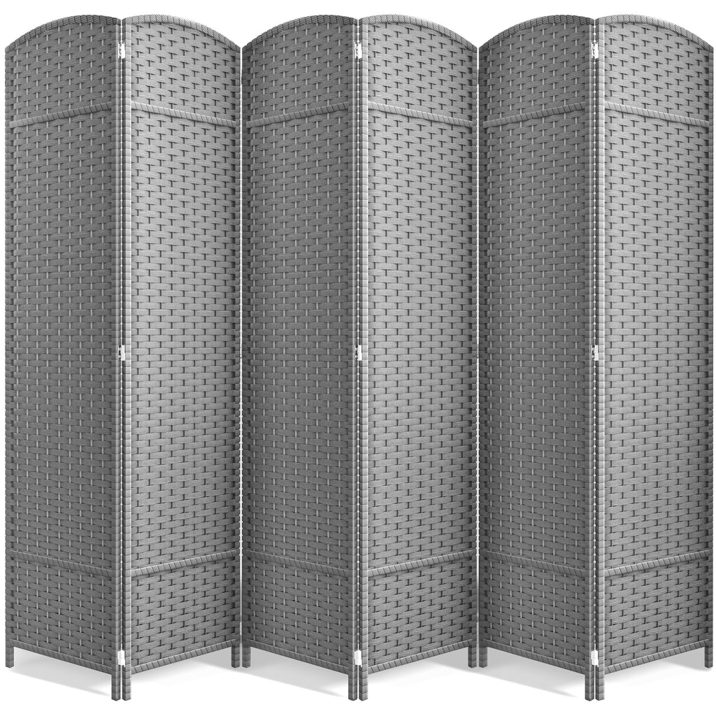 Sorbus Foldable Room Divider, Mesh Privacy Screen (8 Panel, Chocolate)