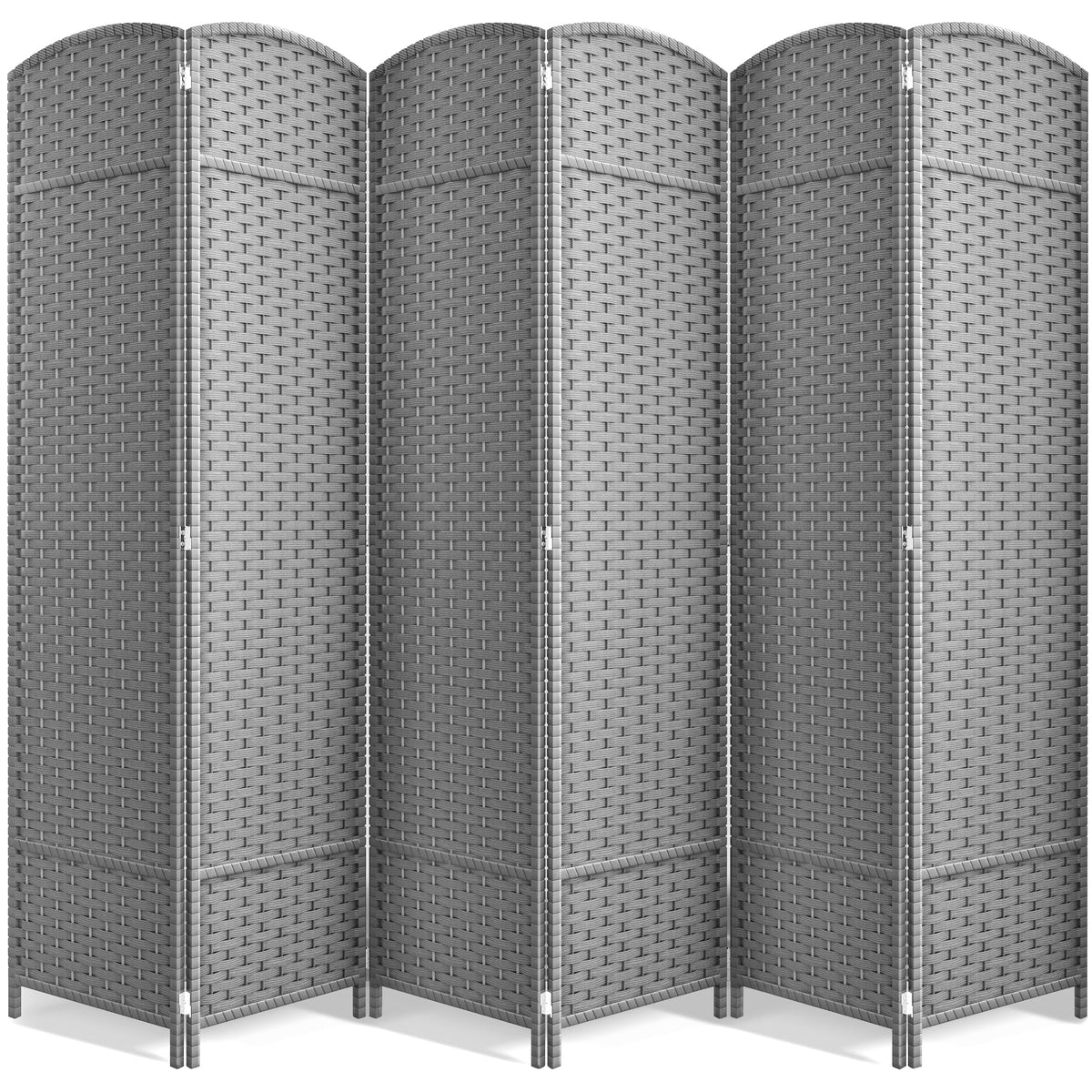 Sorbus Foldable Room Divider, Mesh Privacy Screen (8 Panel, Chocolate)