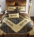 Donna Sharp Cotton Twin Quilt - Campfire Square, 68" x 90"